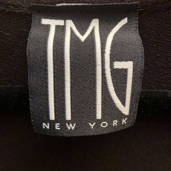 Vintage TMG New York dress LBD mini long sleeve - Picture 3 of 4